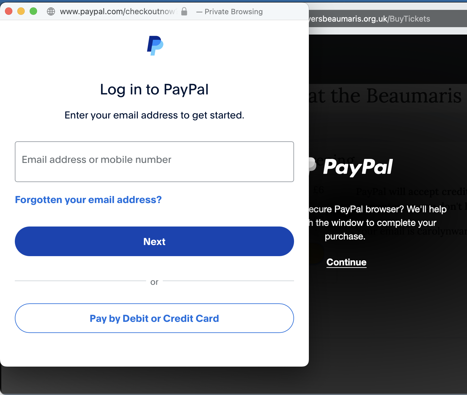 Pay with Credit Card